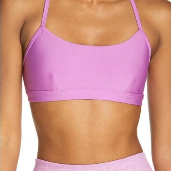 NWT ALO Yoga Airlift Intrigue Bra - Sports Bra Top - electric violet - medium - Picture 5 of 6